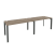 Рабочая станция на П-образном м/к Onix O.MP-RS-2.3.7 2760x720x750 (Тиквуд Темный/Белый Металл)