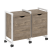 Тумба на колесных опорах наборная VR.L-TN-2.K 970x460x767 (Тиквуд Темный/Белый металл)