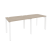 Рабочая станция на П-образном м/к Onix O.MP-RS-2.1.7 1960x720x750 (Тиквуд Темный/Белый Металл)