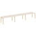 Рабочая станция на деревянных опорах Onix Wood OW.RS-3.4.8 4740x800x750 (Тиквуд Светлый/Дуб Темный)