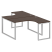 Рабочая станция криволинейная Metal System Style БО.РАС-СА-2.3 1400x2435x750 (Дуб Наварра/Серый металл)