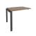 Наборный элемент рабочей станции на П-образном м/к Onix O.MP-1.NRS-1.7 980x720x750 (Тиквуд Темный/Белый Металл)