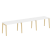 Рабочая станция на деревянных опорах Onix Wood OW.RS-3.2.7 3540x720x750 (Тиквуд Светлый/Дуб Темный)