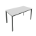 Стол письменный на металлокаркасе Slim С.СП-5 1380x720x750 (Серый/Антрацит металл)