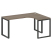 Стол криволинейный правый Metal System Style БО.СА-4 R 1600x1200x750 (Дуб Наварра/Серый металл)