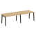Стол переговорный на деревянных опорах Onix Wood OW.PRG-2.3 2760x980x750 (Тиквуд Светлый/Дуб Темный)
