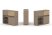 Тумба двойная + низкая надставка ES.NB.2N-13 (1500х410х1135) (Латте/Тиквуд Светлый)