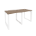 Рабочая станция на О-образном м/к Onix O.MO-RS-2.0.7 1560x720x750 (Тиквуд Темный/Белый Металл)