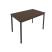 Стол письменный на металлокаркасе Slim С.СП-4 1180x720x750 (Серый/Антрацит металл)