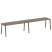 Рабочая станция на 2 рабочих места на А-образном м/к Metal System Style БА.СМ-2.5 3600x720x750 (Дуб наварра/Серый металл)