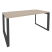 Стол рабочий на О-образном м/к Onix O.MO-SP-4.8 1580x800x750 (Тиквуд Темный/Белый Металл)