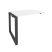 Наборный элемент рабочей станции на О-образном м/к Onix O.MO-1.NRS-1.7 980x720x750 (Тиквуд Темный/Белый Металл)