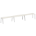 Рабочая станция на 3 рабочих места на А-образном м/к Metal System Style БА.СМ-3.5 5400x720x750 (Дуб наварра/Серый металл)