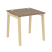 Стол рабочий на деревянных опорах Onix Wood OW.SP-0.8 780x800x750 (Тиквуд Светлый/Дуб Темный)