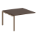 Проходной наборный элемент переговорного стола Metal System Style БП.ППРГ-2 1200x1235x750 (Дуб Наварра/Серый металл)