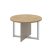 Стол журнальный, круглый Shift SK.SG-KR-70 (700x700x450) (Тиквуд Светлый-Капучино | Хром)