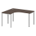Стол криволинейный левый Metal System Style БП.СА-3 Л 1400x1200x750 (Дуб Наварра/Серый металл)