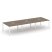 Рабочая станция 2-х сторонняя SN-6P.DRS-071 (2940х1432х750) (Тиквуд Светлый/Металл Антрацит)