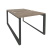 Рабочая станция на О-образном м/к Onix O.MO-D.RS-2.1.8 980x1635x750 (Тиквуд Темный/Белый Металл)