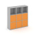 Стеллаж Locker Plus LK.K-003 1188x350x1203 (Дуб Аризона)