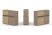 Тумба двойная + низкая надставка ES.NB.2N-18 (1500х410х1135) (Латте/Тиквуд Светлый)