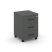 Тумба мобильная 3 ящика стандартные колеса SN.TM-002 (416х460х611) (Антрацит/Тиквуд Светлый)