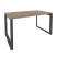 Стол рабочий на О-образном м/к Onix O.MO-SP-3.8 1380x800x750 (Тиквуд Темный/Белый Металл)
