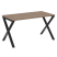 Стол рабочий VR.L-SRX-3.7 1380x720x750 (Тиквуд Темный/Белый металл)
