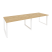 Стол переговорный Onix O.MO-PRG-2.3 2760x980x750 (Тиквуд Темный/Белый Металл)