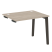 Стол-приставка к опорным элементам на деревянных опорах Onix Wood OW.SPR-1.8 980x800x750 (Тиквуд Светлый/Дуб Темный)