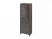 Шкаф для документов узкий Festus FB-571.G 600x460x1861 (Хромикс Белый/Камень Пьетра Гриджиа черный)