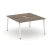 Рабочая станция 2-х сторонняя SN-5A.DRS-021 (980х1632х750) (Тиквуд Светлый/Металл Антрацит)