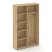 Шкаф-купе комбинированный SN.SHK.E-002 (1200х400х1982) (Антрацит/Тиквуд Светлый)