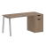 Стол письменный VR.SP-3-158.1.A 1580x720x750 (Серый/Белый Металл)