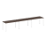 Рабочая станция на 3 раб. места Metal System Style БП.СМ-3.3 4200x720x750 (Дуб Наварра/Серый металл)
