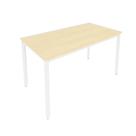 Стол письменный на металлокаркасе Slim С.СП-5 1380x720x750 (Клен/Белый металл)