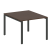 Переговорный стол 1 столешница Metal System Style БП.ПРГ-1.1 1000x1235x750 (Дуб Наварра/Серый металл)