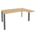 Стол эргономичный правый на П-образном м/к Onix O.MP-SA-4R 1580x1180x750 (Тиквуд Темный/Белый Металл)