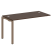 Проходной наборный элемент рабочей станции Metal System Style БП.ПРС-СП-1.3 1400x720x750 (Дуб Наварра/Серый металл)