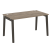 Стол рабочий на деревянных опорах Onix Wood OW.SP-3.8 1380x800x750 (Тиквуд Светлый/Дуб Темный)