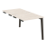 Стол-приставка двойной на деревянных опорах Onix Wood OW.D.SPR-0.8 780x1635x750 (Тиквуд Светлый/Дуб Темный)