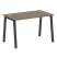 Стол письменный Metal System Style БА.СП-2 1200x720x750 (Дуб Наварра/Серый металл)