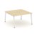 Рабочая станция 2-х сторонняя SN-5A.DRS-021 (980х1632х750) (Тиквуд Светлый/Металл Антрацит)