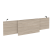 Царга стола руководителя Onix O.M-CSR-5 1540x450x54 (Дуб Аттик/Белый)
