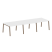 Стол для переговоров (3 столешницы) на А-образном м/к Metal System Style БА.ПРГ-3.2 3600x1235x750 (Дуб наварра/Серый металл)