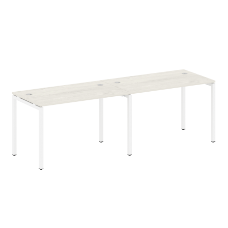 Рабочая станция на 2 раб.места Metal System Style БП.СМ-2.2 2400x720x750 (Акация/Антрацит металл)