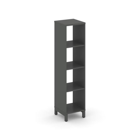 Каркас стеллажа 4 яруса SN.KS-410 (387х400х1615) (Антрацит/Металл Антрацит)
