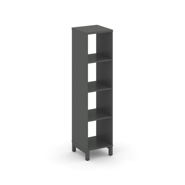 Каркас стеллажа 4 яруса SN.KS-410 (387х400х1615) (Антрацит/Металл Антрацит)