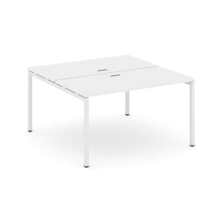 Рабочая станция 2-х сторонняя SN-4P.DRS-001 (980х1232х750) (Белый/Металл Белый)