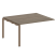 Проходной наборный элемент переговорного стола Metal System Style БП.ППРГ-3 1400x1235x750 (Дуб Наварра/Серый металл)